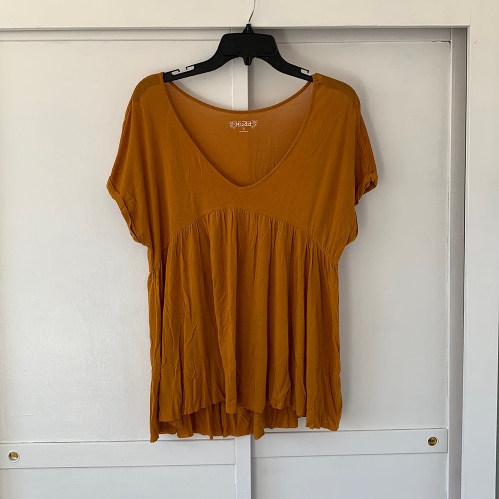 Casual Mustard Yellow Tee